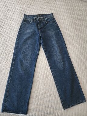 Just Black Straight-Leg Dark Blue Jeans